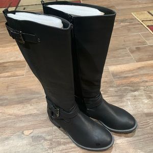 Lane Bryant Knee Faux Wide Calf Boots Size 8w